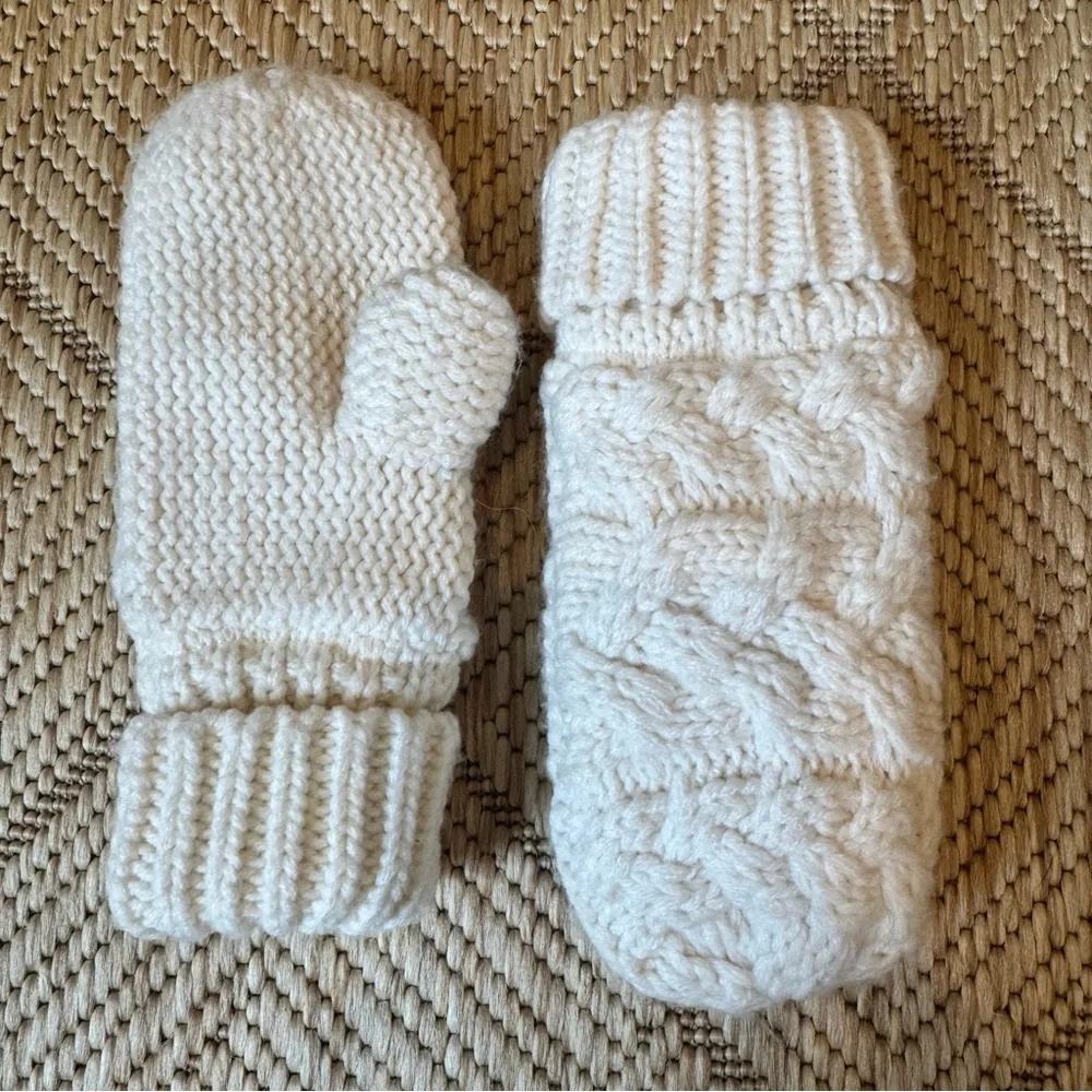 Baby GAP Knit Mittens - Cream M/L